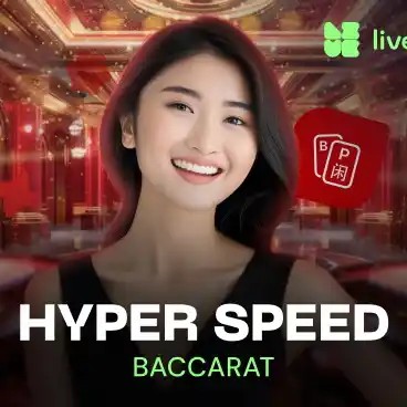 Hyper Speed Baccarat slot visual from Evolution available on sgcasino-germany.com