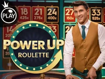 Power UP Roulette online game logo by Pragmatic Play on sgcasino-germany.com